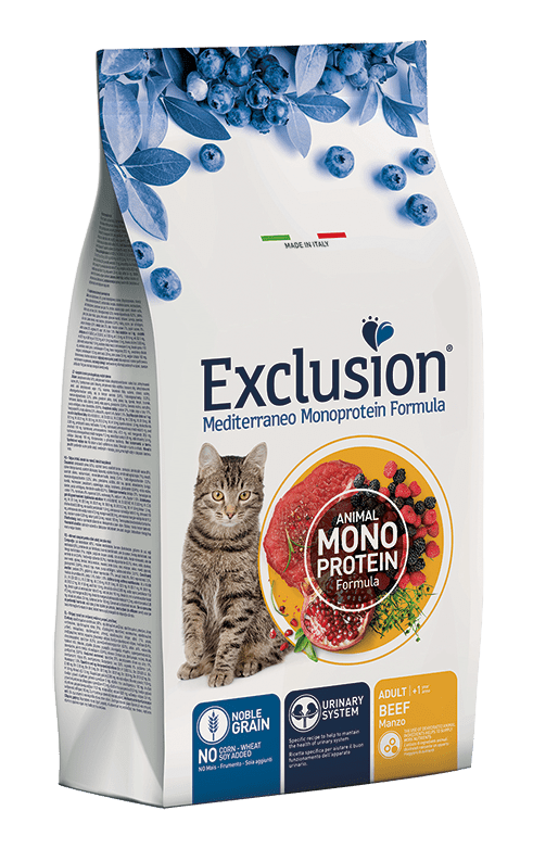 Монопротеиновый сухой корм Exclusion Monoprotein Noble Grain Adult Cat для взрослых кошек (Говядина)